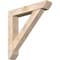 Ekena Millwork Traditional Slat Smooth Bracket w/ Offset Brace, Douglas Fir, 7 1/2"W x 42"D x 42"H BKT0806X42X42TRA06SDF - alternate 1